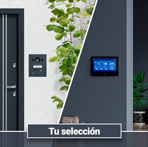 Goliath® Video Door Phone 2 Monitors [Monitor 7"] Automatic Door Phone with Camera - 2 Wire Video Intercom - Camera Telefonillo - Video Intercom - Vandal Proof and Climate - Recessed