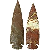 HARMONIZE Reiki Healing Crystal Natural Spearhead Handmade Arrowhead Set of 2 Agate Stone