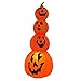 Homegear Halloween Decorations 6 Feet Inflatable Pumpkin Stack with LED Glow Light