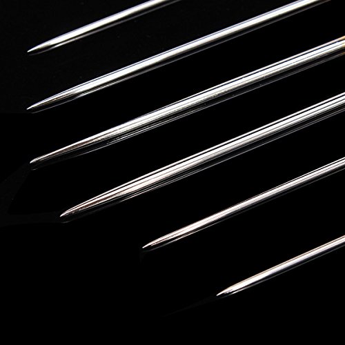 6pcs 2/0 57-69mm Sewing Needles For Leather Handsewn Handwork