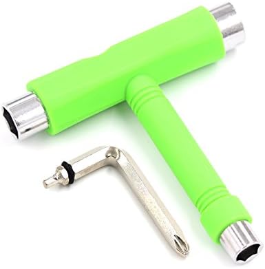 Skate Tool Skateboard T Multi Tool Kit All-In-One Black Blue Red Green Allen Phillips Key (Green)
