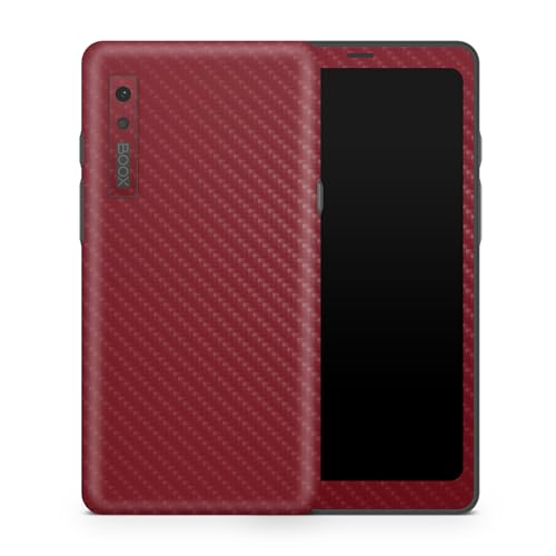 Carbon Fiber Tablet Skin Compatible with BOOX Palma 1 (2023) - Solid Burgundy -…