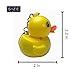 3PCS Lovely Flashlight Yellow Duck Keychains Sound Cartoon Child Toy Car Bag