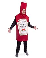 Boo Inc. Saucy Tomato Ketchup Bottle Halloween Costume | Fun Food, Adult One-Size Unisex