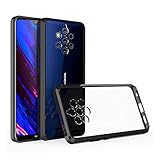 Olixar Bumper Case Compatible with Nokia 9 Pureview - Hard Tough Cover - Shock Protection - Slim Design - ExoShield (Black/Clear)