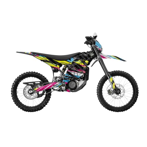 Carbon Fiber Surron Ultra Bee Graphics Kit Wrap - Shatter Glitch - Sur-Ron Skin…