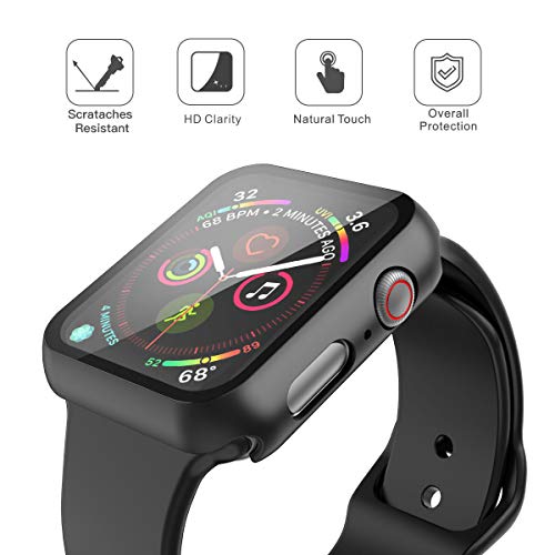 Misxi Black Hard Case Compatible with Apple Watch Series 5 Series 4 44mm with Screen Protector, Ultr - //coolthings.us