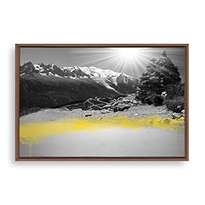 Framed Black and White Scenery Home Artwork for...