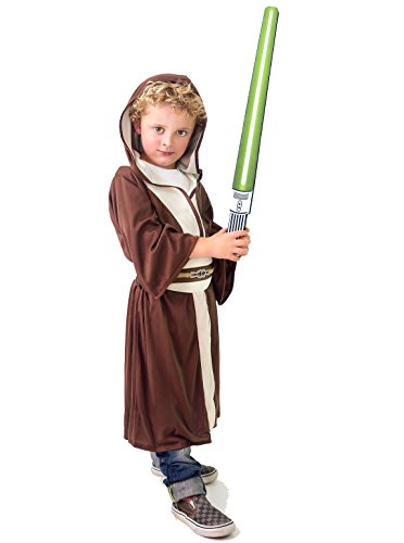 Little Adventures Galactic Star Warrior Hood and Cloak Wars Costume for Boys - Large (5-7 Yrs)