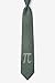 Men's Green Microfiber Pi Symbol to the 50th Decimal Mathematics Math Nerd/Geek Novelty Tie Necktie (Regular Length)
