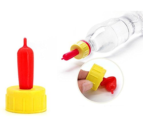 Weilan 8Pcs Small Animal Milk Drink Pritchard Nipple Soft Rubber Pacifier for Feed Orphaned Lamb Pup Dog Foal Calf Screw On Sprite Coke Bottle... - Thumbnail 2