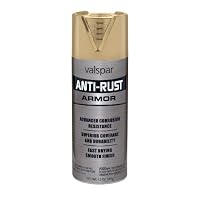 Valspar 21930 Metallic Gold Anti-Rust Armor Spray, 12 oz