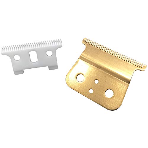 Gold T outliner blade for andis t outliner, andis gtx replacement blade (T blade + glod steel blade) - //coolthings.us