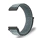 Fintie Band for Galaxy Watch 42mm & Galaxy Watch Active & Gear Sport & Gear S2 Classic, 20mm Quick Release Nylon Sport Loop Smartwatch Replacement Strap Bands with Adjustable Closure - Storm Gray