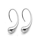 Auwer 2019 Elegant 100% 925 Sterling Silver Earrings for Women with 925 Silver Seal Antiallergic Stud Earring Fashion Jewelry (Silver)