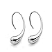 Auwer 2019 Elegant 100% 925 Sterling Silver Earrings for Women with 925 Silver Seal Antiallergic Stud Earring Fashion Jewelry (Silver)