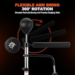 Punching Bag with Stand 5 in 1 Adjustable Height