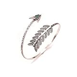 Binmer(TM)Women Swirl Spiral Armband Arm Cuff Armlet Upper Stone Bangle Bracelet Armband