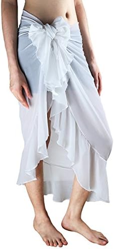 Sportmusies Women's Swimwear Cover Up Chiffon Sarong Pareo Beach Swimsuit Wrap