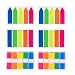 Page Markers 750 Pieces, OUHL Colored Index Tabs Neon Flag Sticky Notes with Assorted Colors for Home Office Students, 6 Sets