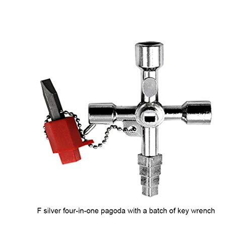 Jiasijieke Multifunction 4 Ways Universal triangular Wrench Key Plumber Keys Electric Meter Cabinets Bleed Radiators