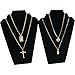 FindingKing 11 Pc Set Black Velvet Jewelry Displays Busts Bonus New