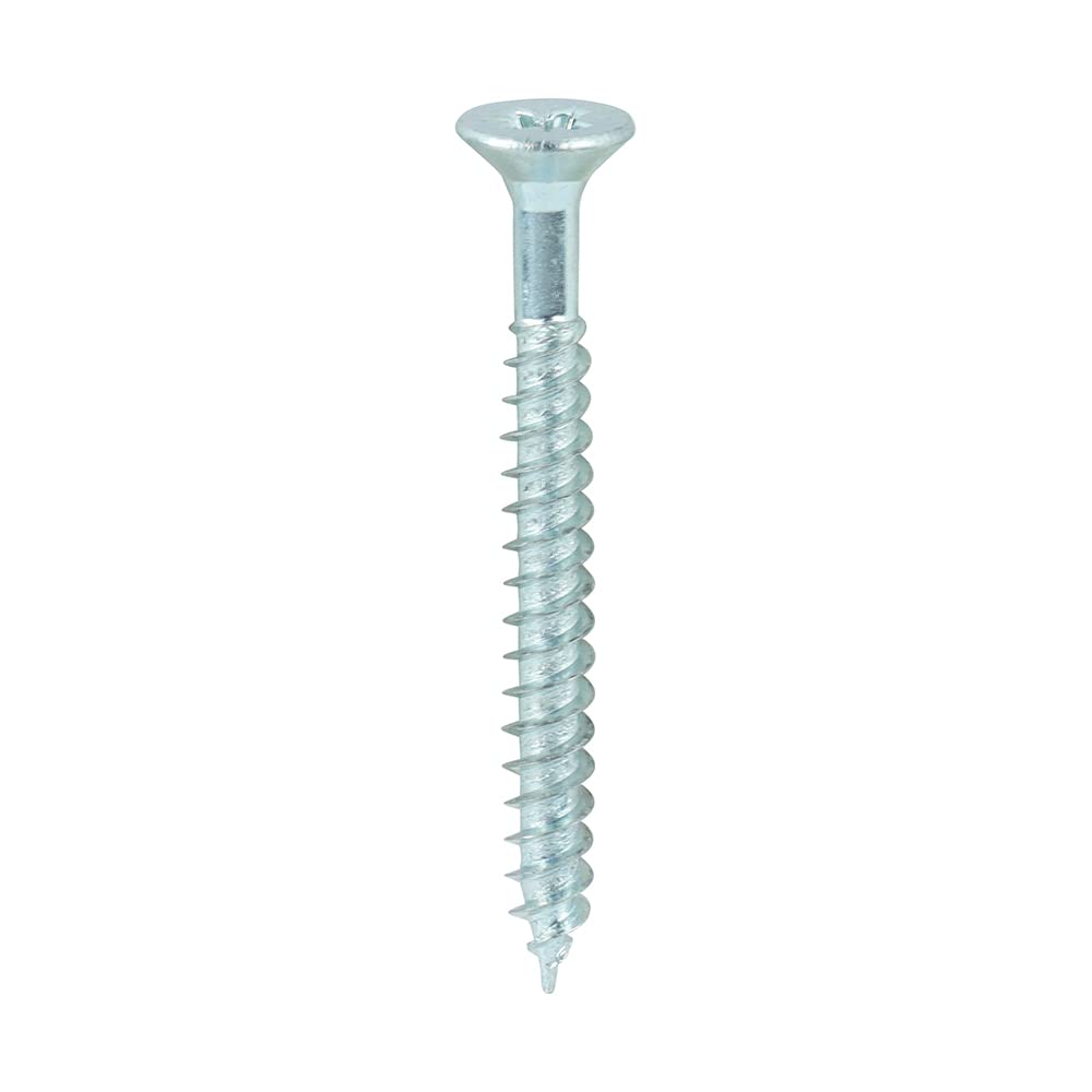 TIMCO Twin-Threaded Woodscrews - PZ - Double Countersunk - 7 x 1 1/2 - Zinc Plated - Box of 200