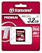 Transcend 32GB SDHC Class 10 UHS-1 Flash Memory Card Up to 45MB/s (TS32GSDU1E)