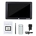 Andoer Digital Picture Frame, 12 inch Digital Photo Frame, Wide Screen HD LED Digital Album High Resolution 1280800 Picture Music Video Clock Calender Date Display Motion Sensor with Remote Control