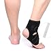 ApudArmis Compression Ankle Brace Support for Sport Running Basketball Joint Pain - Men & Women, L/XL Size with Adjustable Stabilizer Straps, Black
