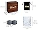iiiMY Whiskey Stones and Glasses Gift Set, Whiskey Rocks Chilling Stones in Premium Handmade Wooden Box Cool Drinks without Dilution Whiskey Glasses Set of 2, Gift for Dad, Husband, Men