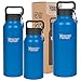 Healthy Human Stainless Steel Water Bottle | Double Walled Vacuum Insulated Water Thermos for Adults | Eco-Friendly Travel Bottles with Leak Proof Lid (Bahama, 21 oz/ 621 ML)