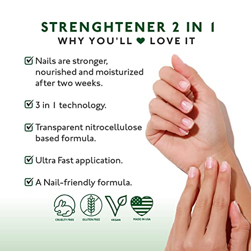 Eternal 2 in 1 Nail Hardener Base Coat Top Coat 13.5 mL Nails