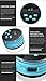 Shower Speaker Radio with Bluetooth, IPX7 Waterproof Portable Wireless Speaker with LED Mood Lights, Suction Cup, 5W Driver, Buit-in Mic, Hands-Free(Blue)