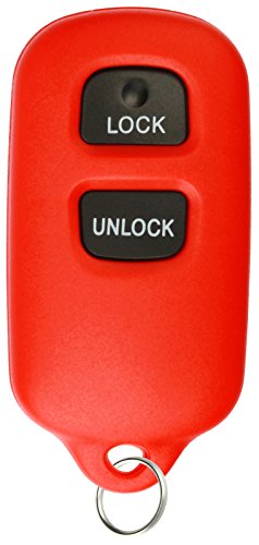 KeylessOption Replacement 2 Button Plus Panic Keyless Entry Remote Control Key Fob Compatible with HYQ12BAN, HYQ12BBX Red