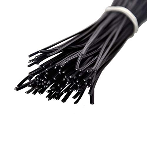 1000PCS 4inches Plastic Twist Ties Cable Clips Gardening Plant Twist Tie Gift Bag Cable Ties Charging Cable Twist Tie for Home Office Garden Food Candy Bags Clear Plastic Treat Bag Cake Pops (White)