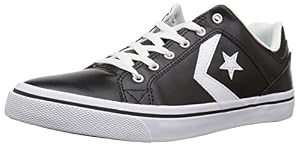 Image of Converse EL Distrito Leather Low Top Sneaker Black/White/Black Size 8 M US