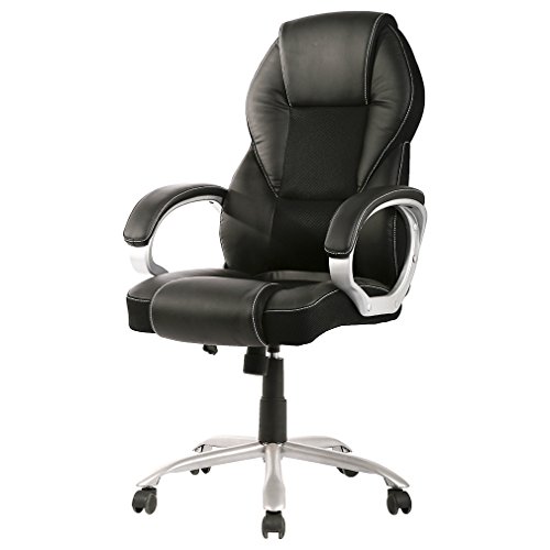 Office Chair High Back Desk Computer Ergonomic Task Executive Chair with PU Leather for Home Furniture