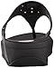 FitFlop Women's Carmel Toe-Post Suede Sandals Dress, Black, 7 M US