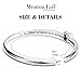 Menton Ezil Women Elegant Jewelry Princess Silver Plated Bangle Bracelets For Women