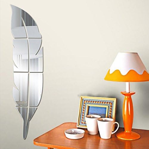 VORANCE® Home Wall Decor, Geometric Art Mirror Effect 3D Wall Sticker TV Backdrop Door Decorative DIY Painting Acrylic Sticker Living Room Home Decor …