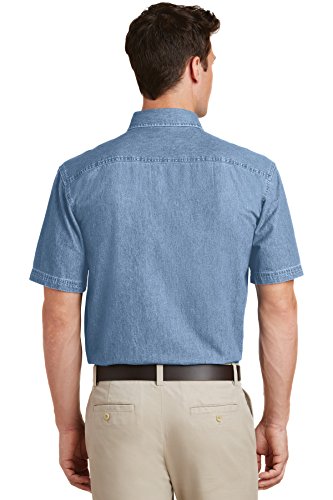 Port & Company Men's Short Sleeve Value Denim Shirt - Image 4