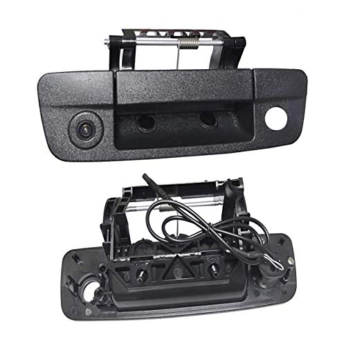 Weivision Tailgaters Replacement Black Tailgate Backup Reverse Handle Camera for Dodge Ram 1500 2009-2017 for Universal RCA Monitors