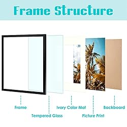 Frametory, 16x20 Picture Frame with Mat for 11x14