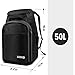 OutdoorMaster 50L Ski Boot Bag LYNX - Ski and Snowboard Boots Travel Backpack with Helmet Compartment | Waterproof Exterior & Bottom - for Men, Women and Youth - Black