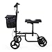 Sandinrayli Knee Scooter Walker Steerable Scooter Crutches Alternative for Disabled Knee Injured Foot