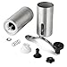 LeshionLife Stainless Steel Body Adjustable Ceramic Conical Burr Manual Coffee Grinder