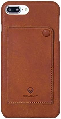 EBLOUIR Slim Design with card pocket Modern Snap Back iPhone 7 Plus Cases Camel