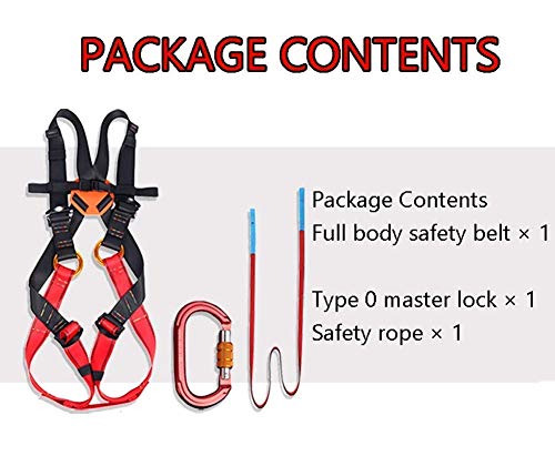 DFJU Klettergurt für Kinder, Sicherheitsgurte für Absturzsicherungen Ganzkörper-Peotection für das Training nach außen… – Bild 6