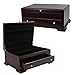 Wallace Dark Walnut Single Drawer Footed Flatware Storage Chest